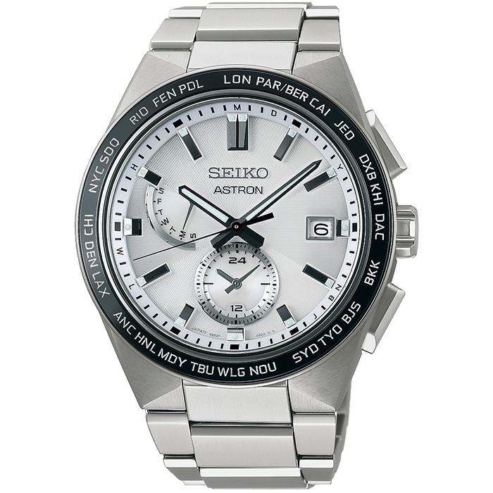 Seiko Astron NEXTER 2nd Collection NOVA SBXY049 Men's Solar Radio-Controlled Watch, White [S_BH]