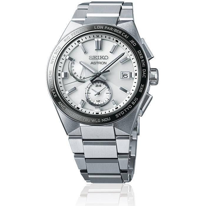Seiko Astron NEXTER 2nd Collection NOVA SBXY049 Men's Solar Radio-Controlled Watch, White [S_BH]