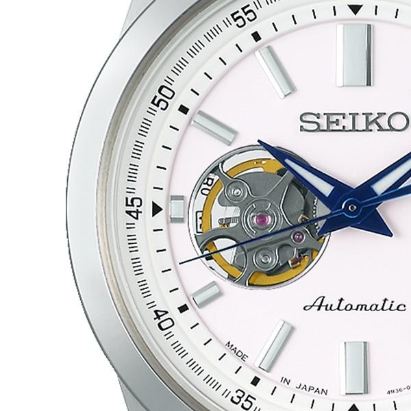 SEIKO SELECTION Mechanical SCVE049 Men's Watch Open Heart White