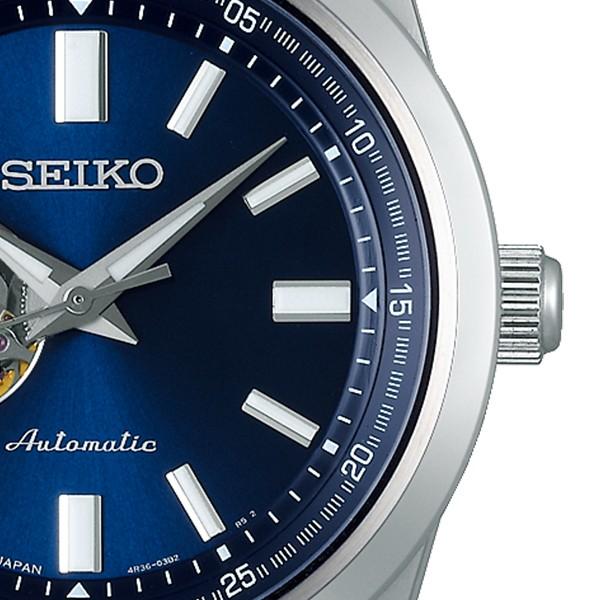 Seiko Selection Mechanical SCVE051 Men's Watch, Mechanical, Open Heart, Blue