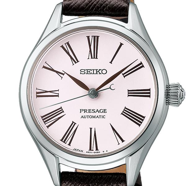 Seiko Presage Craftsmanship Series Enamel Dial Model SRRX001 Women's Mechanical Watch with Leather Strap, Exclusive