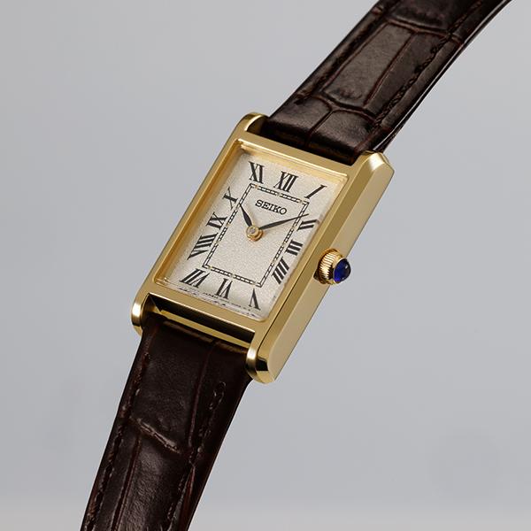 SEIKO SELECTION SSEH002 nano・universe Collaboration JDM Vintage Roman Dial Leather Women's Quartz Watch