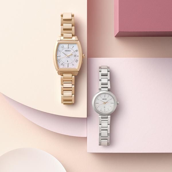 Seiko Lukia I Collection Mini Solar SSVR139 Women's Watch, Solar, Silver, Compact