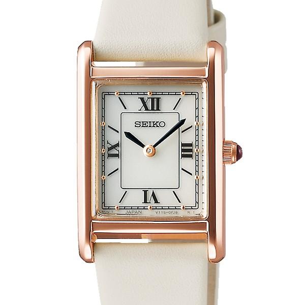 Seiko Selection nano・universe Women's Solar Watch with Leather Strap, White, STPR076
