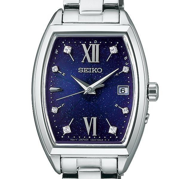 Seiko Selection S Series Special Edition Shooting Star SWFH123 Women's Solar Radio-Controlled Tonneau Watch in Navy