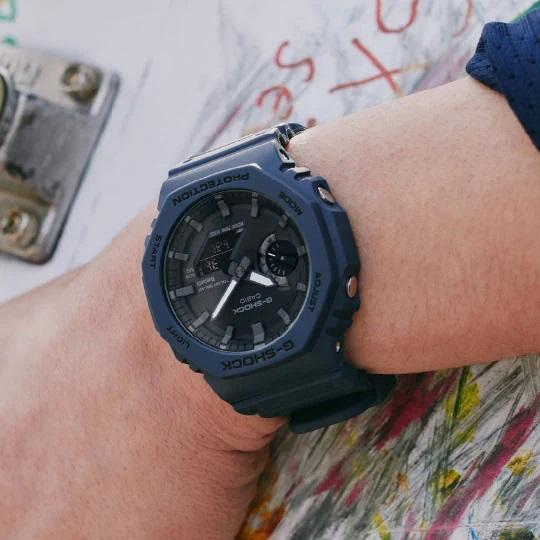 CASIO G-SHOCK GA-B2100-2AJF JDM Tough Solar Mobile Link Analog-Digital Octagonal Navy Black Men's Watch