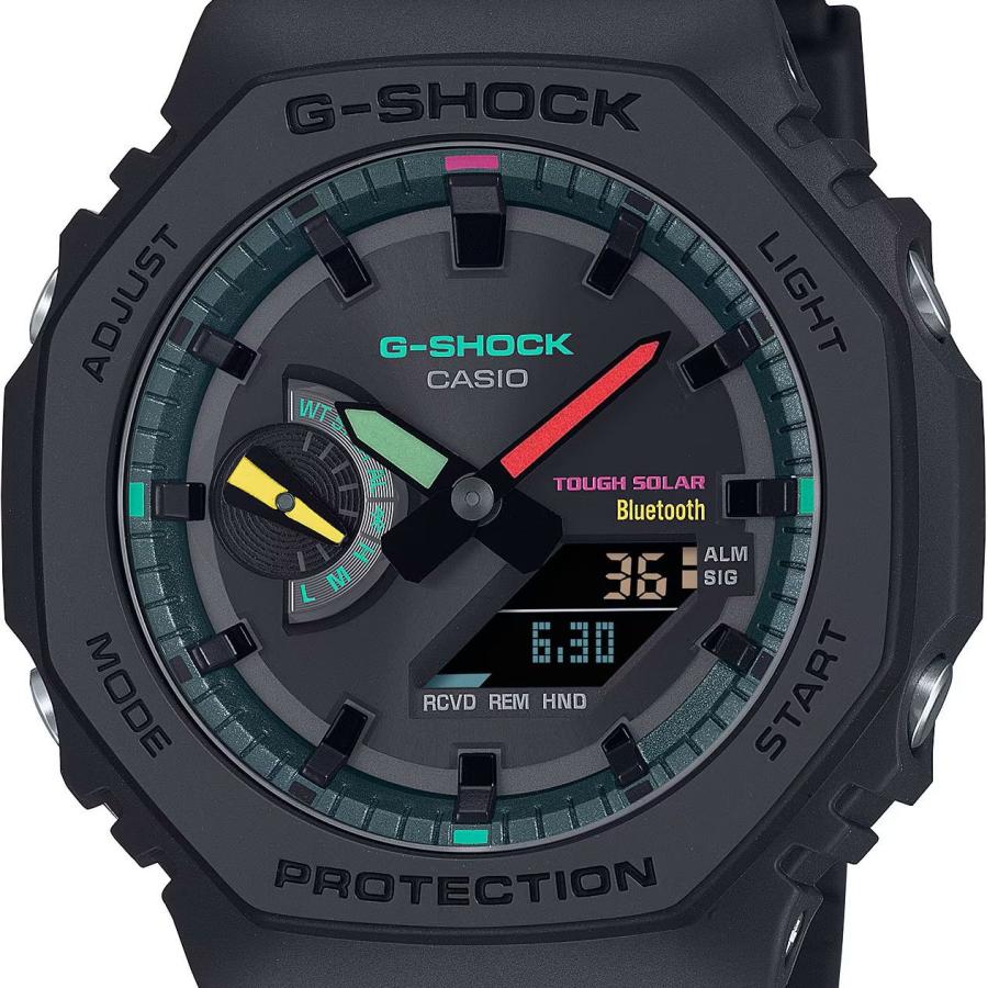 CASIO G-SHOCK GA-B2100MF-1AJF JDM Tough Solar Mobile Link Analog-Digital Multifluorescent Accent Black Men's Watch