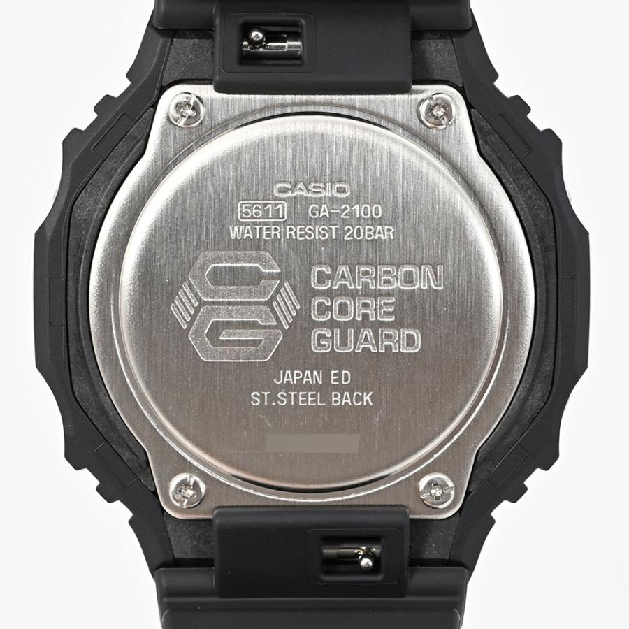 CASIO G-Shock GA-2100-1A1 CasiOak All Black Analog Digital Men's Watch Carbon Core Guard
