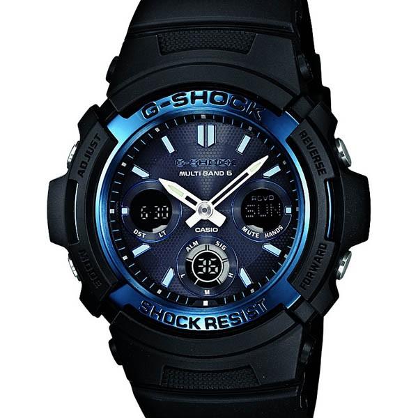 AWG-M100A-1AJF CASIO G-SHOCK Blue Radio-Controlled Solar Men's Athleisure Watch