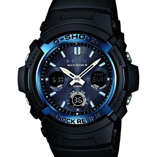 AWG-M100A-1AJF CASIO G-SHOCK Blue Radio-Controlled Solar Men's Athleisure Watch