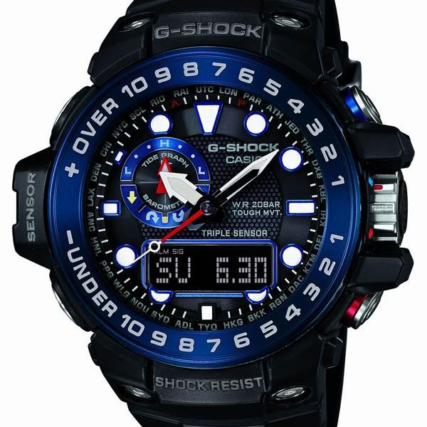 CASIO G-SHOCK GULFMASTER GWN-1000B-1BJF JDM Master of G Triple Sensor Analog-Digital Solar Radio Maritime Men's Watch