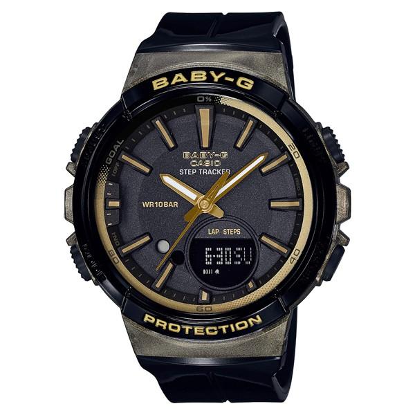 BABY-G CASIO STEP TRACKER Pedometer BGS-100GS-1AJF Women's Black x Gold