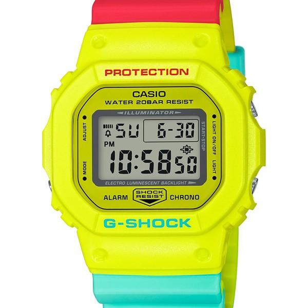 DW-5600CMA-9JF G-SHOCK CASIO Breezy Rasta Color Yellow Red Green Men's Watch