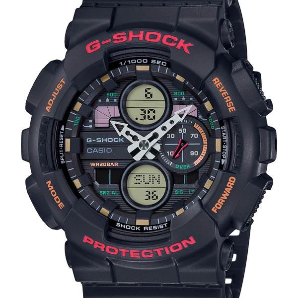 CASIO G-SHOCK GA-140-1A4JF JDM Black Red Analog Digital Stopwatch Men's Watch