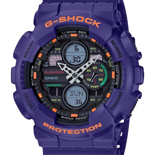 CASIO G-SHOCK GA-140-6AJF JDM Purple Analog Digital Stopwatch Men's Watch