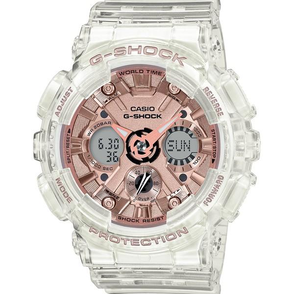 CASIO G‑SHOCK GMA‑S120SR‑7AJF JDM Mid‑Size Pink Gold Analog Digital Men's Watch