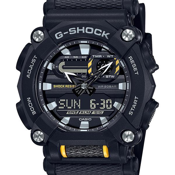 GA-900-1AJF G-SHOCK CASIO Industrial Design 10-Point Bezel Black Men's Watch
