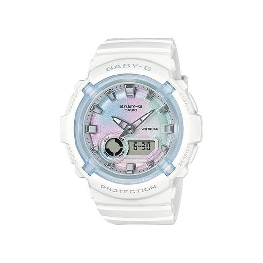 BGA-280-7AJF BABY-G CASIO Resin Band White Ana-Digi Women's Watch