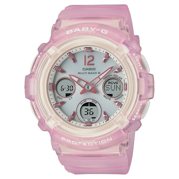 BGA-2800-4AJF CASIO Baby-G Radio-Controlled Solar Pink Skeleton Women's Watch