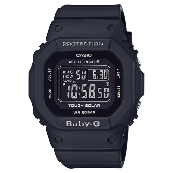 BGD-5000UMD-1JF CASIO Baby-G Radio-Controlled Solar Black Digital Women's Watch