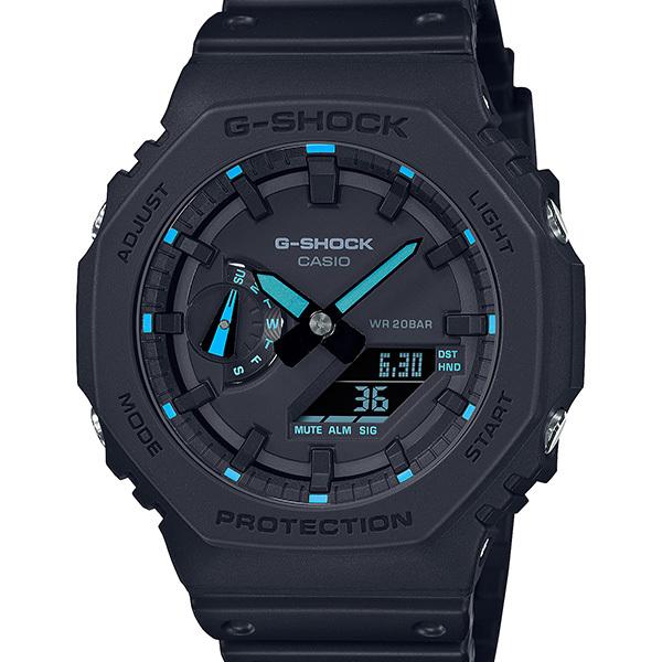 GA-2100-1A2JF G-SHOCK CASIO Black Neon Blue Men's Watch