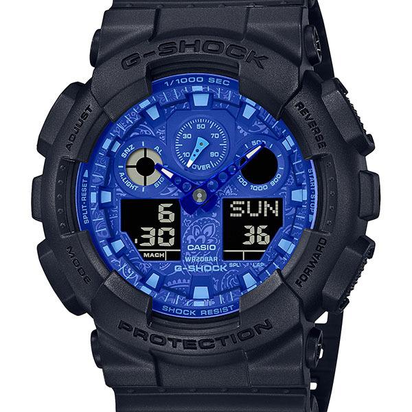 GA-100BP-1AJF CASIO G-SHOCK PAISLEY BLUE Men's Watch