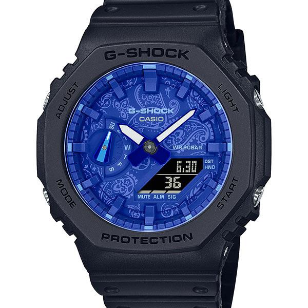 GA-2100BP-1AJF CASIO G-SHOCK PAISLEY BLUE Men's Watch