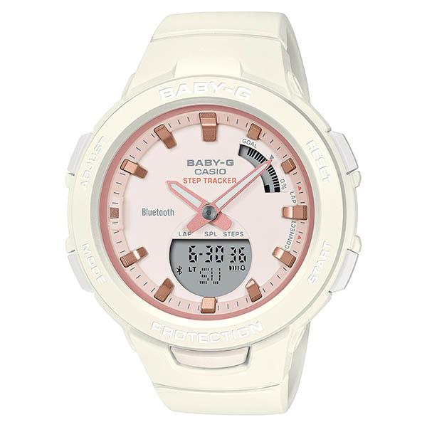 BSA-B100CS-7AJF CASIO Baby-G Comfort Sporty Style Mobile Link White Women's Watch