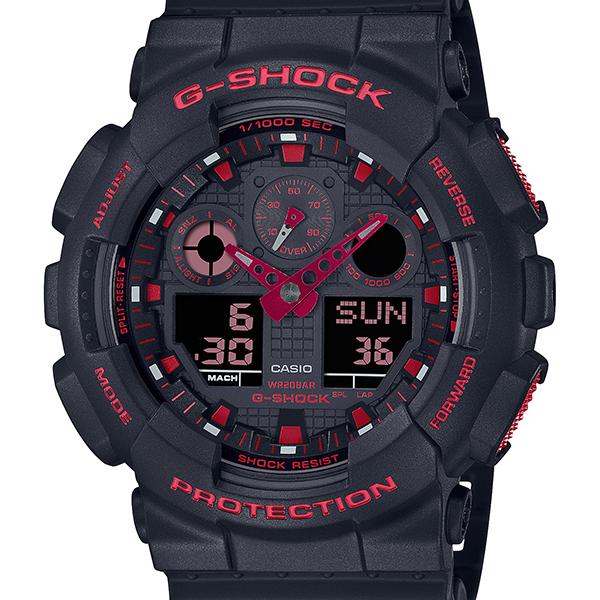 GA-100BNR-1AJF G-SHOCK CASIO IGNITE RED Men's Watch