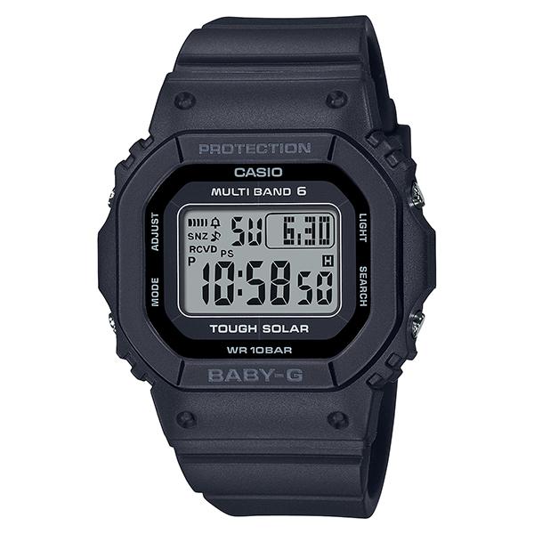BGD-5650-1JF CASIO Baby-G Radio-Controlled Solar Digital Black Women's Watch