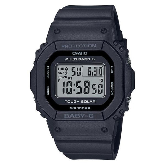 BGD-5650-1JF CASIO Baby-G Radio-Controlled Solar Digital Black Women's Watch