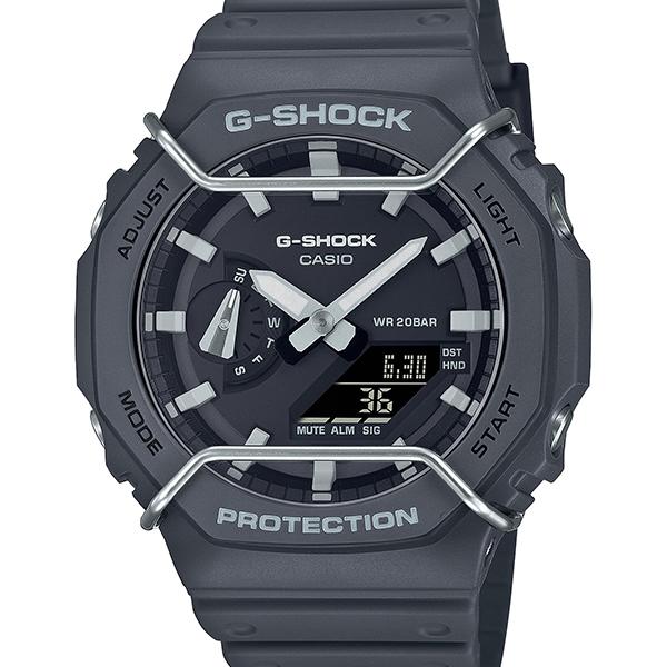 GA-2100PTS-8AJF CASIO G-SHOCK Wire Protector, Black