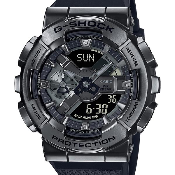 GM-110BB-1AJF G-SHOCK CASIO Metal Covered Black Men's Watch