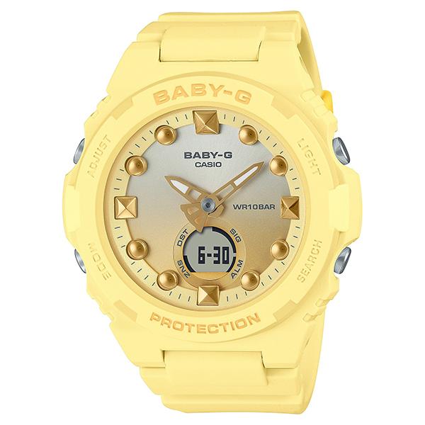 BGA-320-9AJF Baby-G Beach Scene Design Sunlight Yellow Women's Watch