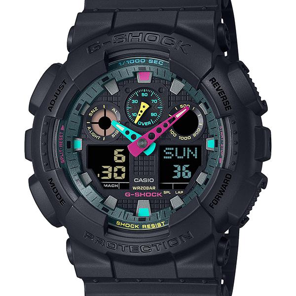 GA-100MF-1AJF CASIO G-SHOCK Mulit Fluorescent Accents Men's Watch