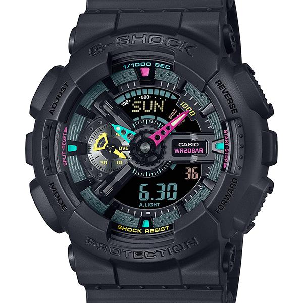 GA-110MF-1AJF CASIO G-SHOCK Mulit Fluorescent Accents Men's Watch