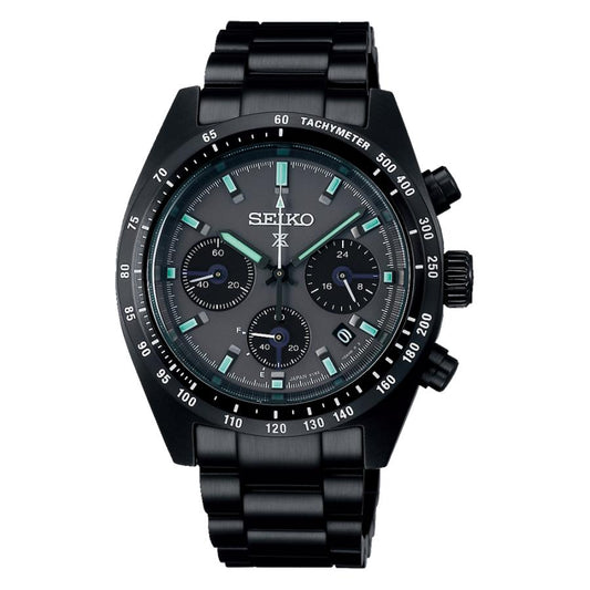 Montre Seiko Prospex Speedtimer SBDL103, chronographe solaire, série Black, pour homme