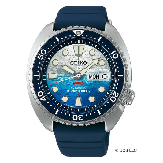 Montre Seiko Prospex SBDY137, mécanique, automatique, pour homme, de plongée, JAWS, édition limitée, 50e anniversaire