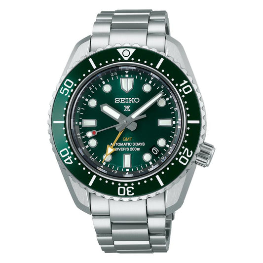 Montre Seiko Prospex SBEJ009 pour homme, automatique, 1968, modèle de plongée mécanique, design moderne, GMT, vert