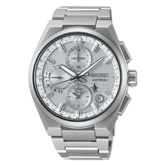 Montres - Seiko - Astron - NEXTER - SBXC159 - Montre GPS solaire avec radio satellite - Heure universelle - Homme - Titane - Modèle Core Shop -