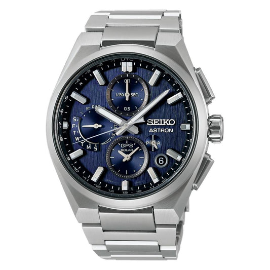 Montres - Seiko - Astron - NEXTER - SBXC161 - Montre GPS solaire avec radio satellite - Heure universelle - Homme - Titane - Modèle Core Shop -