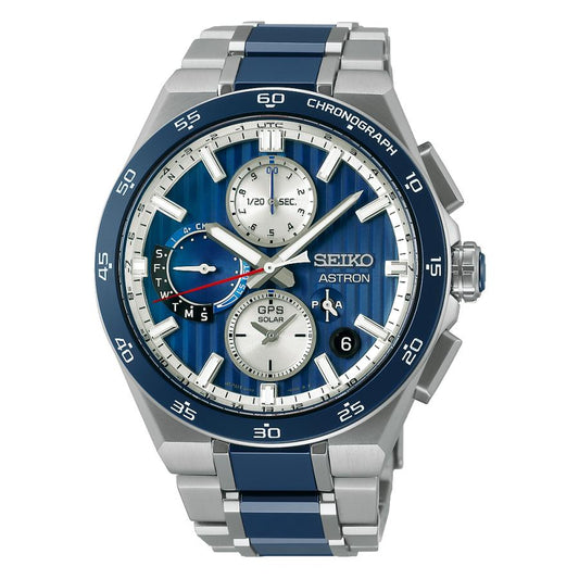 Seiko - Astron - NEXTER - SBXC181 - Nexter - Montre GPS solaire avec radio satellite - Heure universelle - Homme - Titane - Modèle Core Shop -