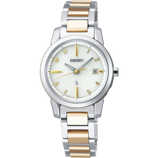 Montre radio-pilotée solaire Seiko LUKIA SSQV082 pour femme, collection I, heure mondiale