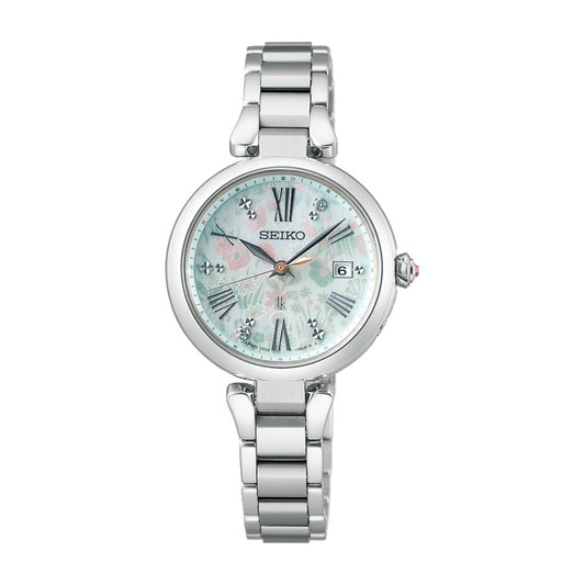 SEIKO-LUKIA-Grow-SSQW089-LUKIA-Grow-FEILER-Collaboration Édition Limitée-Radio-Pilotée Solaire-Femme-Diamants Cultivés en Laboratoire Inclus-