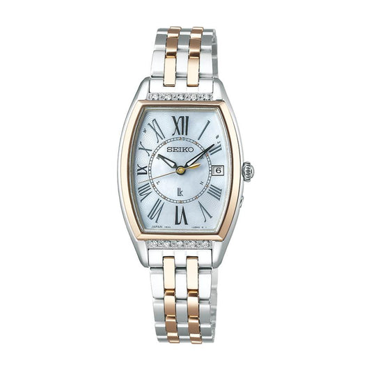 Seiko - Lucia - SSVW180 - Onde radio solaire - Femme - Acier inoxydable -