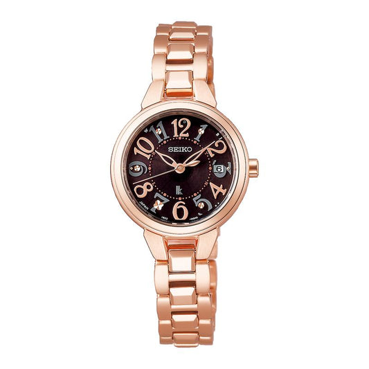 SSVW190 - Seiko - Lucia - Onde radio solaire - Femme - Acier inoxydable -