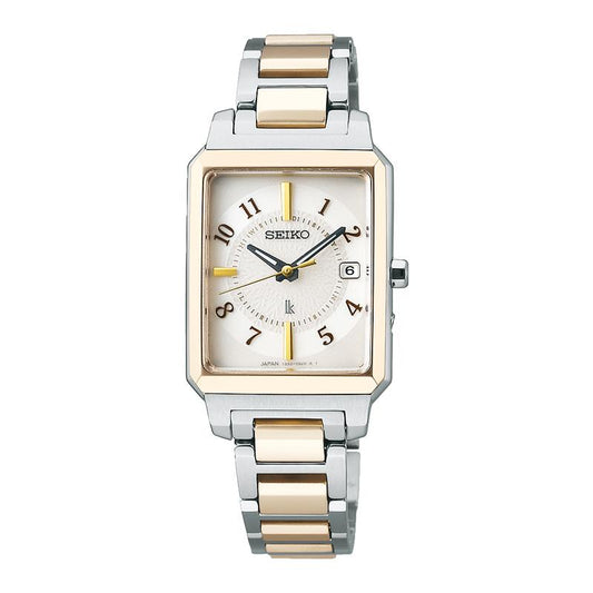 Seiko - Lucia - SSVW194 - Radio solaire - Femme - Acier inoxydable - Boîtier carré -