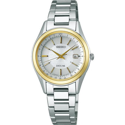 Montres - SEIKO - Exceline - SWCW118 - Femme - Montre radio solaire - Titane -