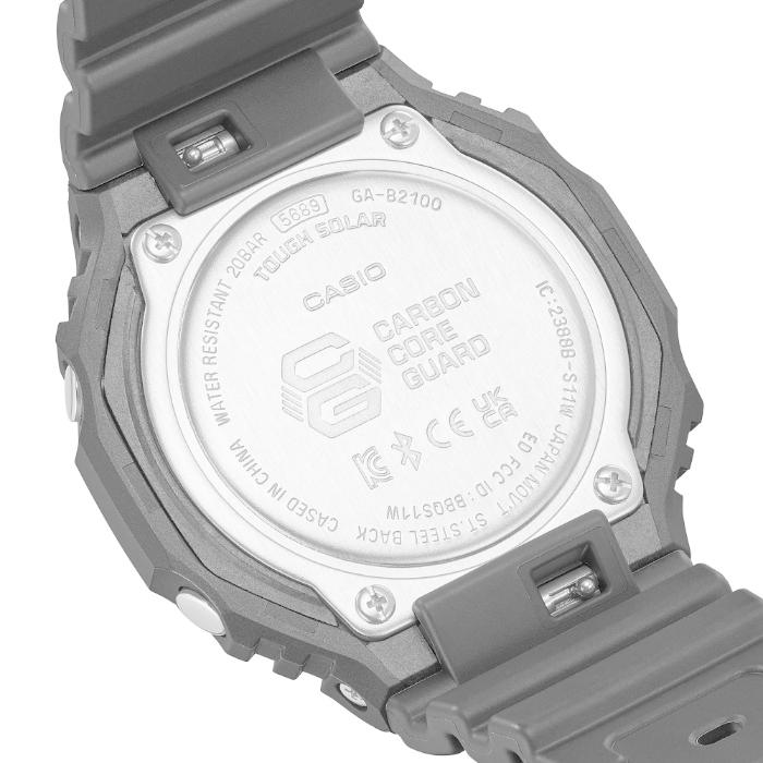 CASIO G-SHOCK GA-B2100-1A1JF JDM Tough Solar Mobile Link Analog-Digital Octagonal All-Black Men's Watch