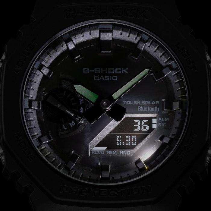CASIO G-SHOCK GA-B2100-1A1JF JDM Tough Solar Mobile Link Analog-Digital Octagonal All-Black Men's Watch